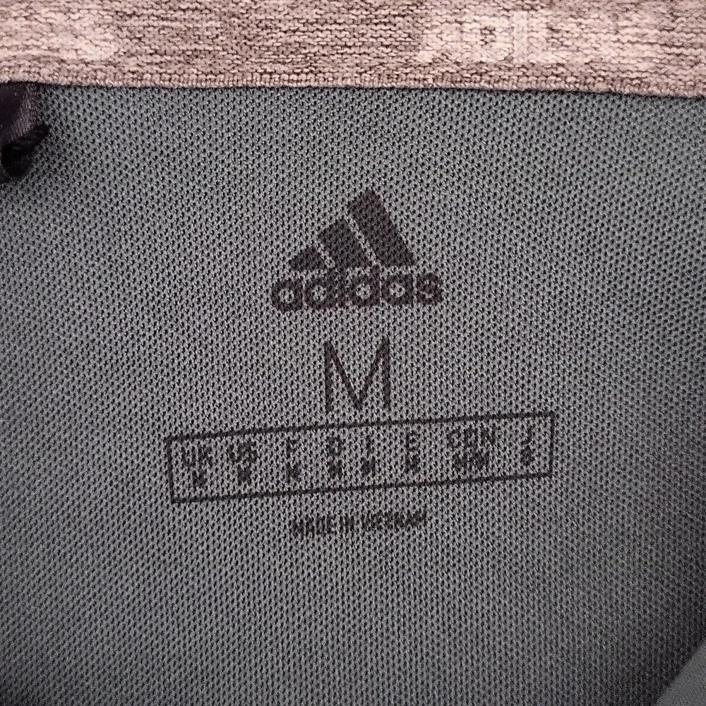 Adidas Mens Medium‎ Novelty Colorblock Jersey Golf Polo Shirt Preppy Sports